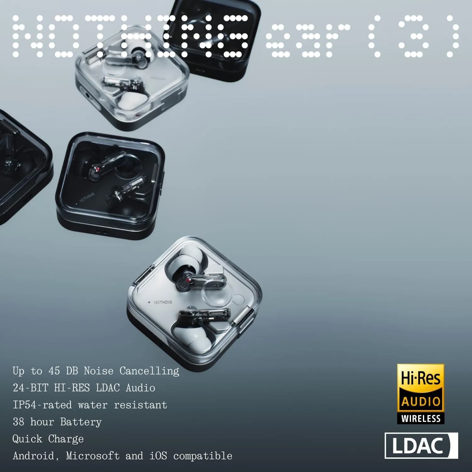 هدفون بی سیم ناتینگ Nothing Ear (3) برند Nothing مدل Ear (3) — تصویر ۶