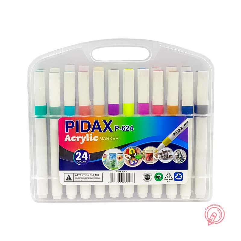 ماژیک 24 رنگ اکرولیک پیداکس مدل P-624