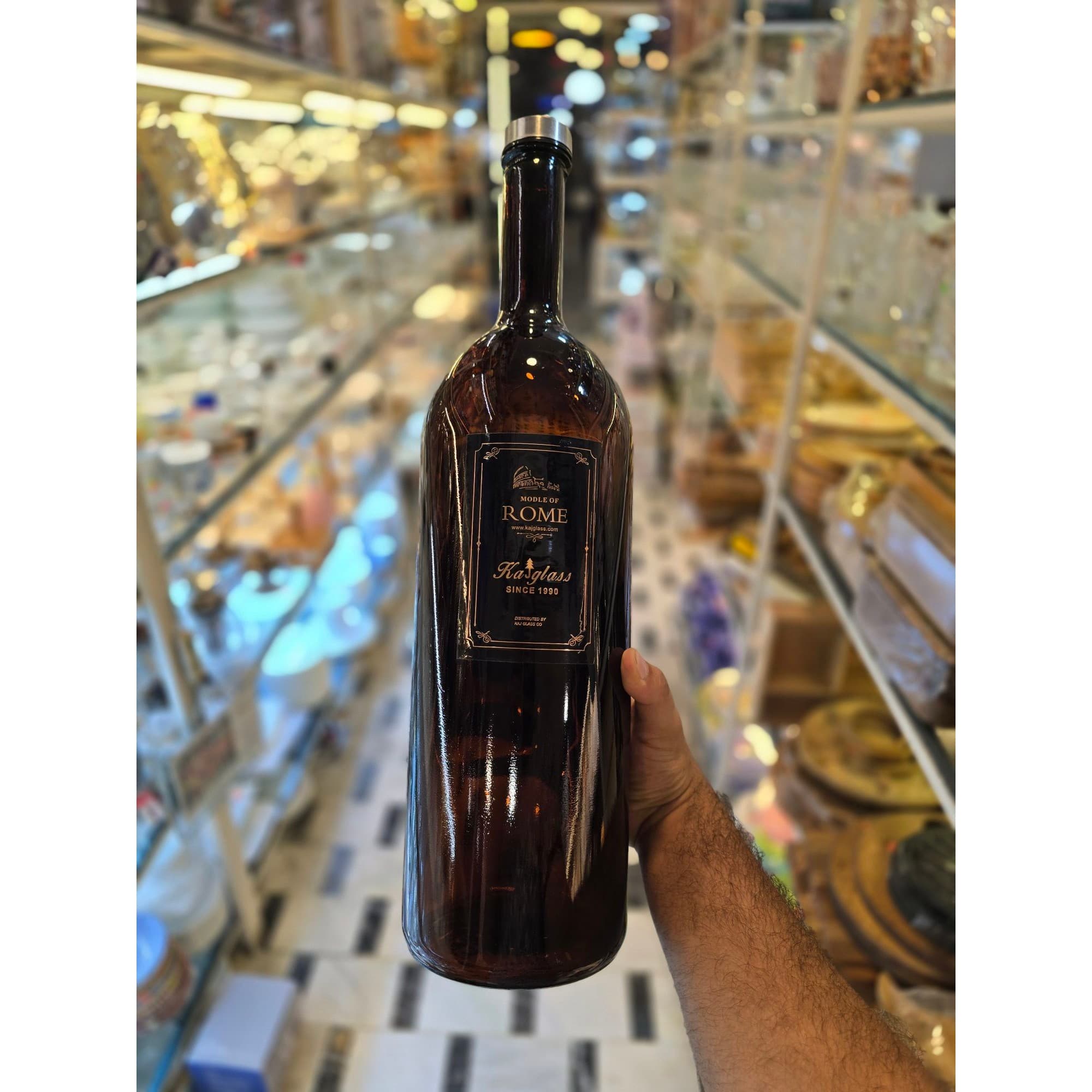 بطری شیشه ای کاج مدل رم دودی 2-3-4 لیتر(پس کرایه) — تصویر ۷