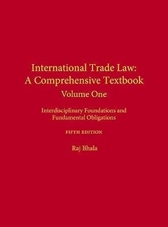 و دانلود نسخه کامل کتاب زبان اصلی International Trade Law: A Comprehensive Textbook, Volume 1: Interdisciplinary Foundations and Fundamental Obligations, Fifth Edition | دانلود کتاب خارجی