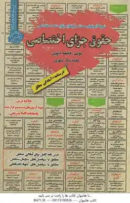 حقوق جزای اختصاصی ( کشوری – کشوری ) نمونه آزمون استخدامی
