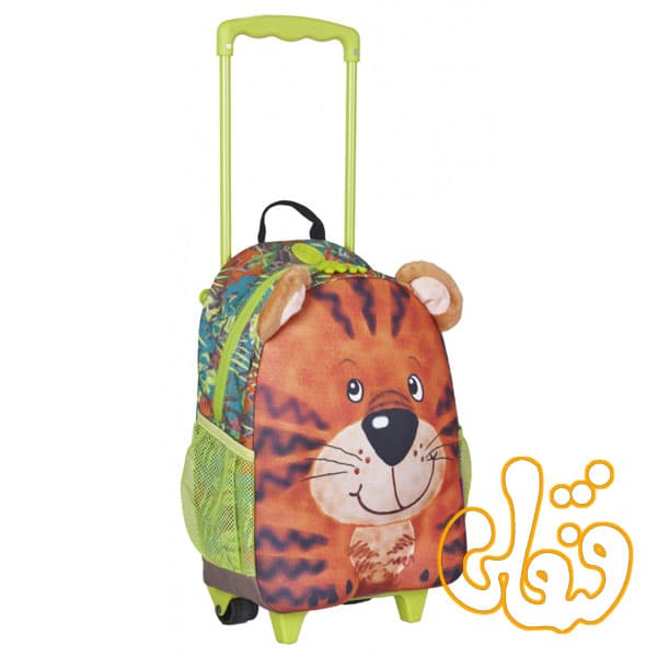 کیف مدرسه چرخدار ببر 86010