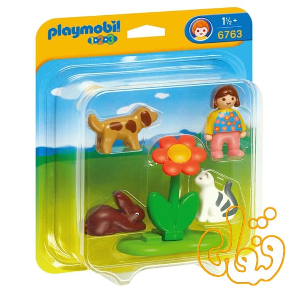 پلی موبیل Girl with Pets and Flower 6763