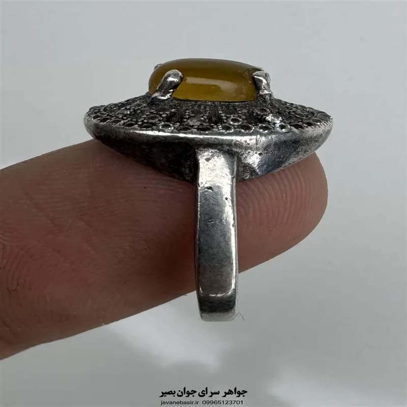انگشتر زنانه شرف شمس نقره ۹۲۵ — تصویر ۲
