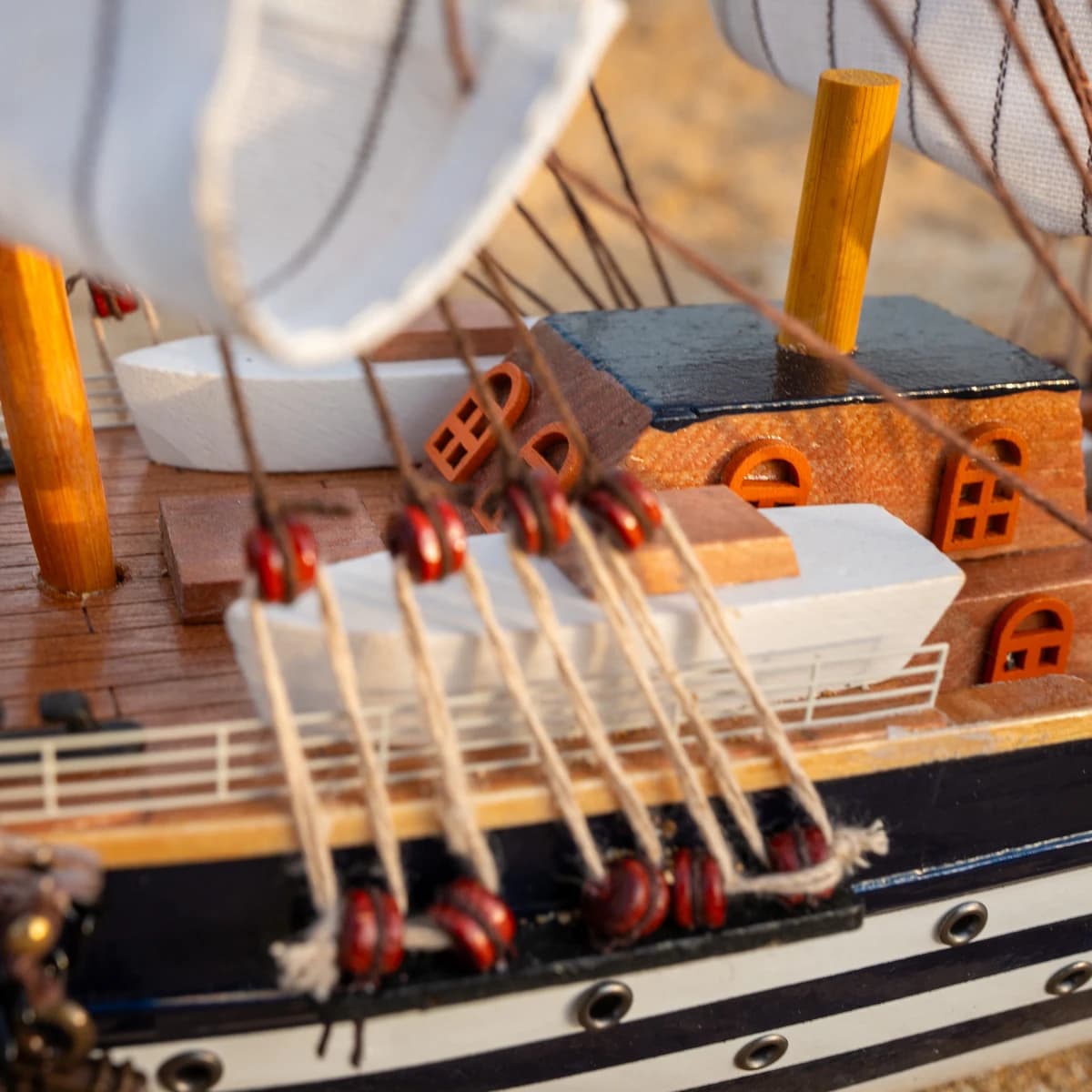 ماکت چوبی مدل کشتی Amerigo Vespucci — تصویر ۲