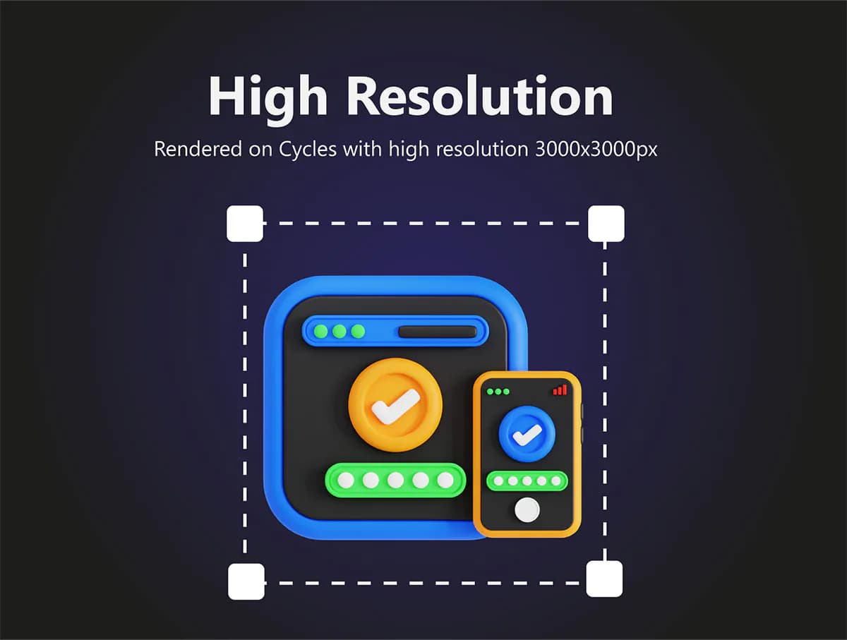 20 آیکون امنیت سایبری 3D — تصویر ۲