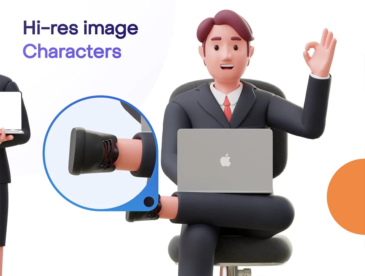 کاراکتر بیزینس من 3D — تصویر ۴