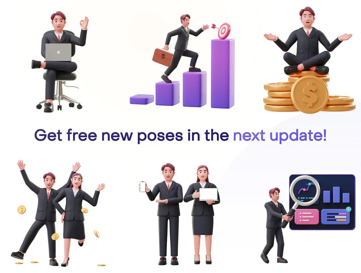 کاراکتر بیزینس من 3D — تصویر ۷