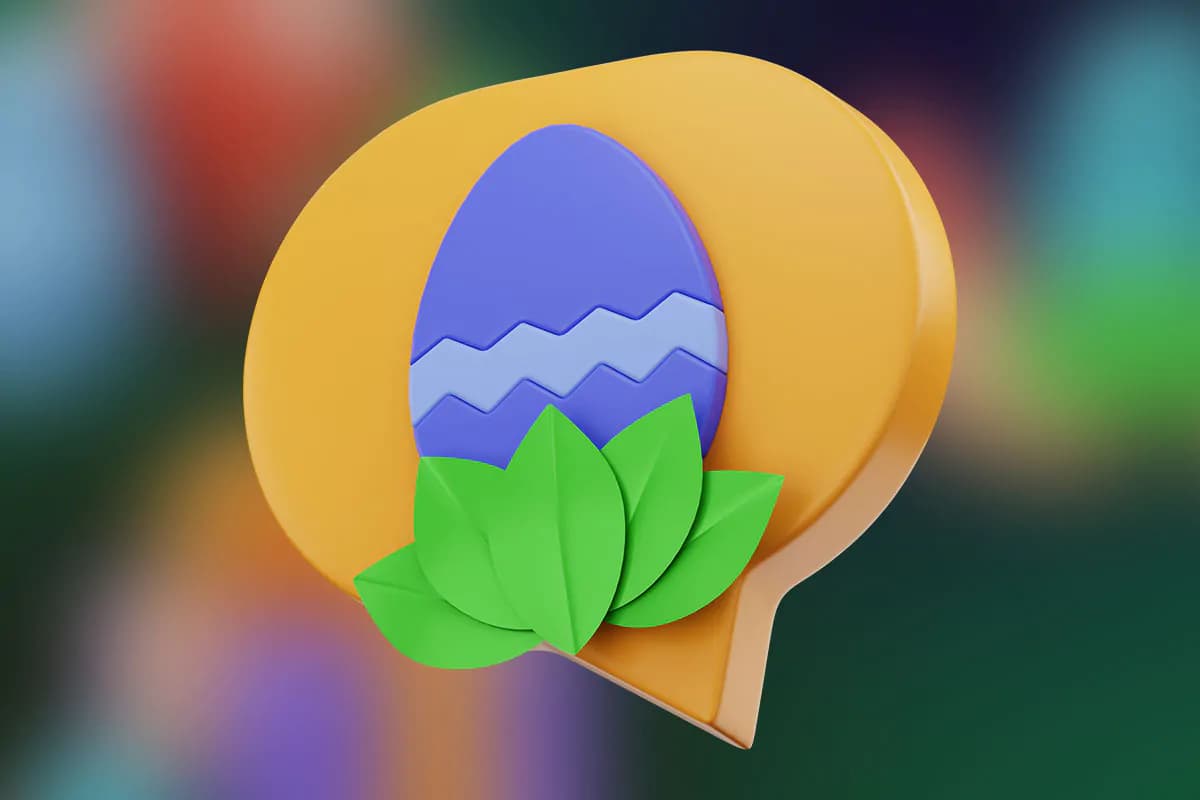 آیکون عید و تخم مرغ رنگی 3D — تصویر ۴