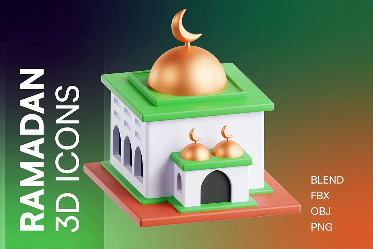 آیکون ماه رمضان 3D