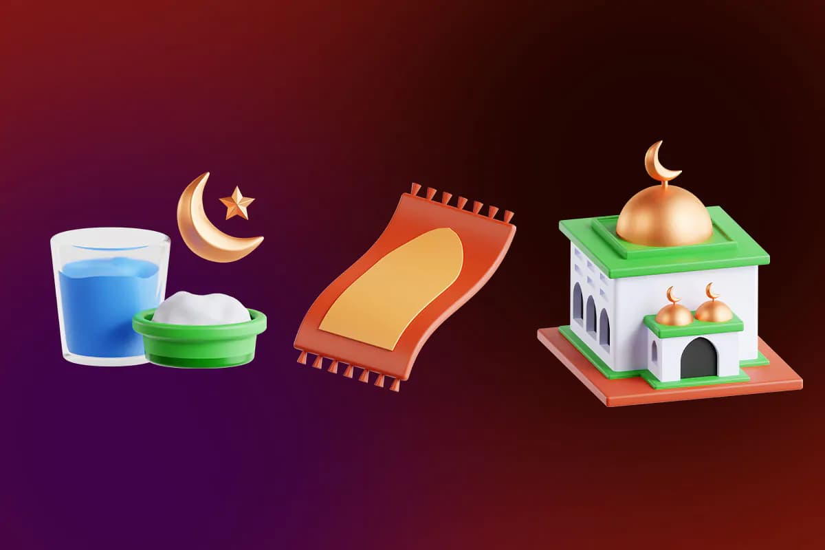 آیکون ماه رمضان 3D — تصویر ۳
