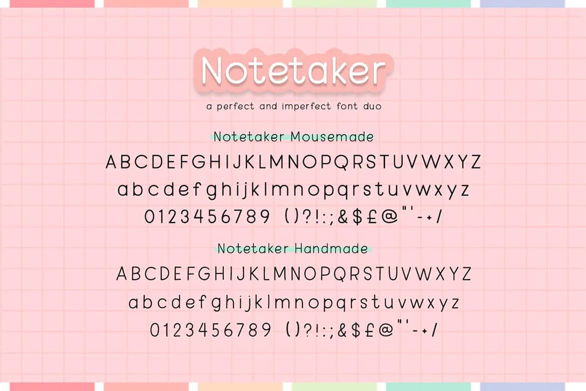فونت سبک یادداشت Notetaker — تصویر ۲