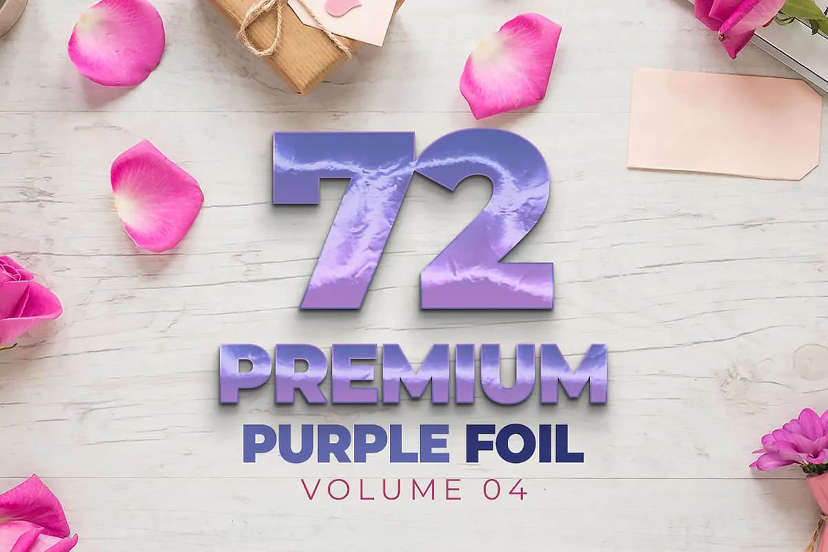 72 استایل فویلی بنفش