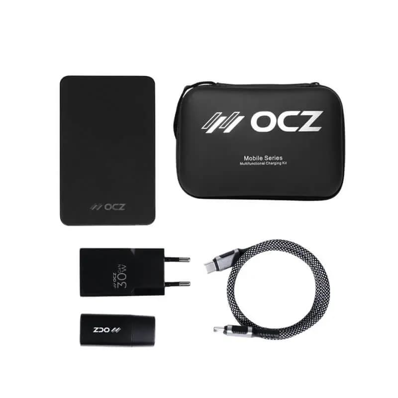 پاوربانک بیسیم OCZ همراه کابل Type-C to Type-C/آداپتور شارژر 30 وات