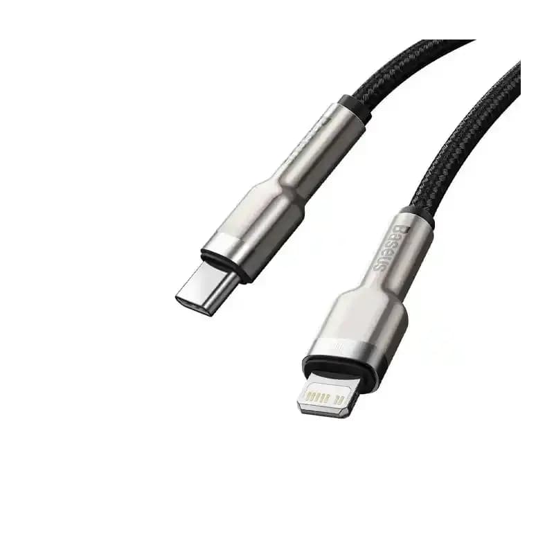 کابل شارژ Type-C to iP باسئوس مدل Cafule Series Metal با طول 2 متر 20 وات — تصویر ۵