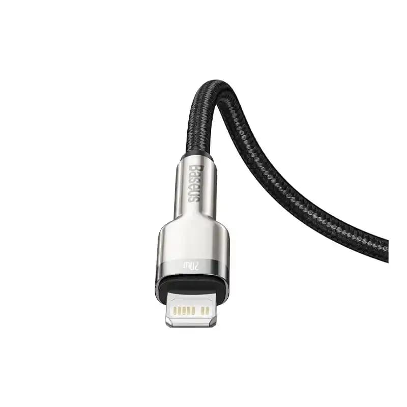 کابل شارژ Type-C to iP باسئوس مدل Cafule Series Metal با طول 2 متر 20 وات — تصویر ۴