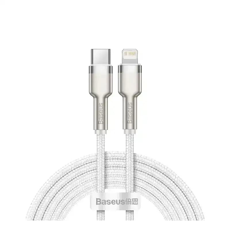 کابل شارژ Type-C to iP باسئوس مدل Cafule Series Metal با طول 2 متر 20 وات
