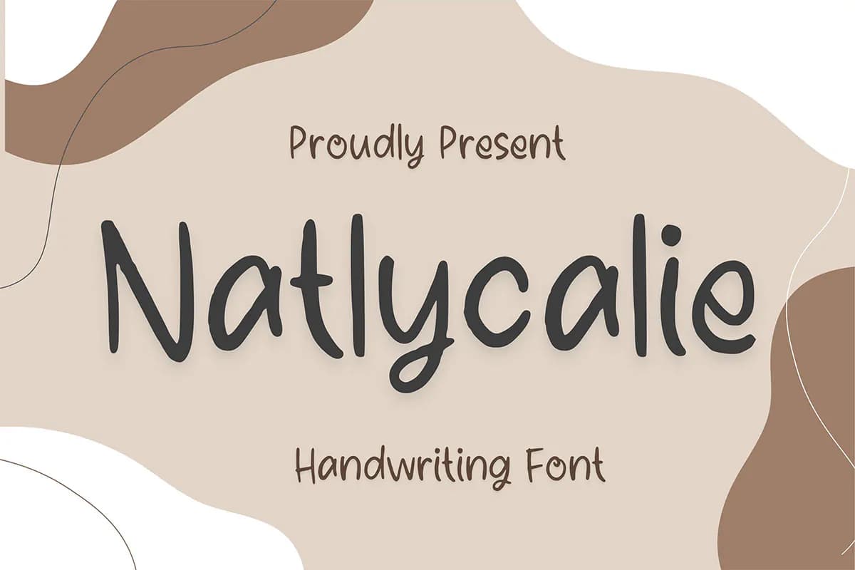 فونت دستنویس Natlycalie