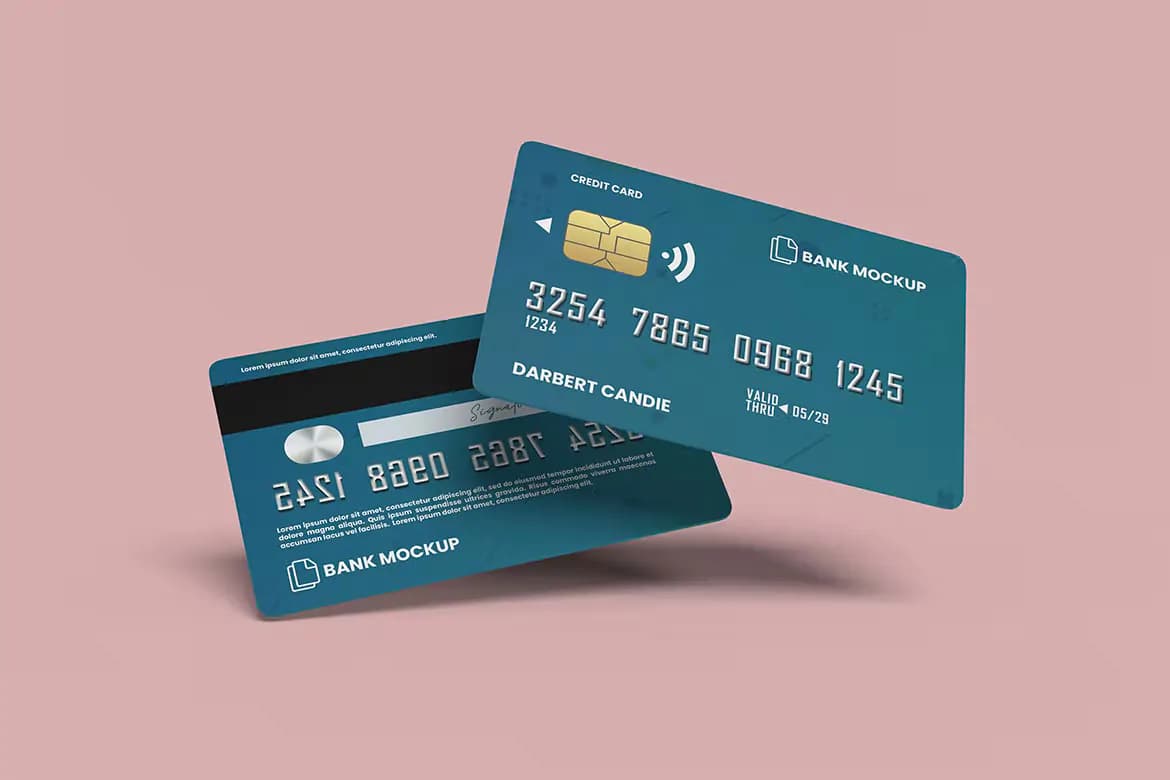 موکاپ کارت اعتباری — تصویر ۳