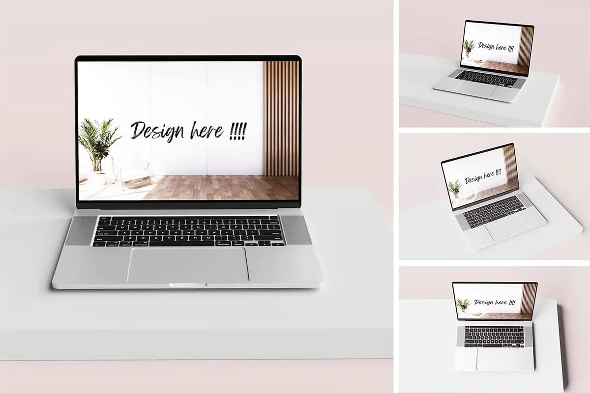 موکاپ صفحه نمایش لپ تاپ – 4 فایل