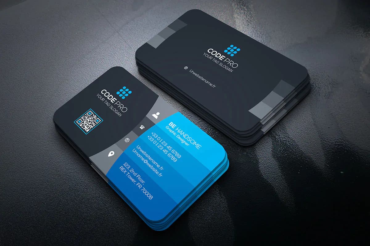 طرح لایه باز کارت ویزیت PSD — تصویر ۳