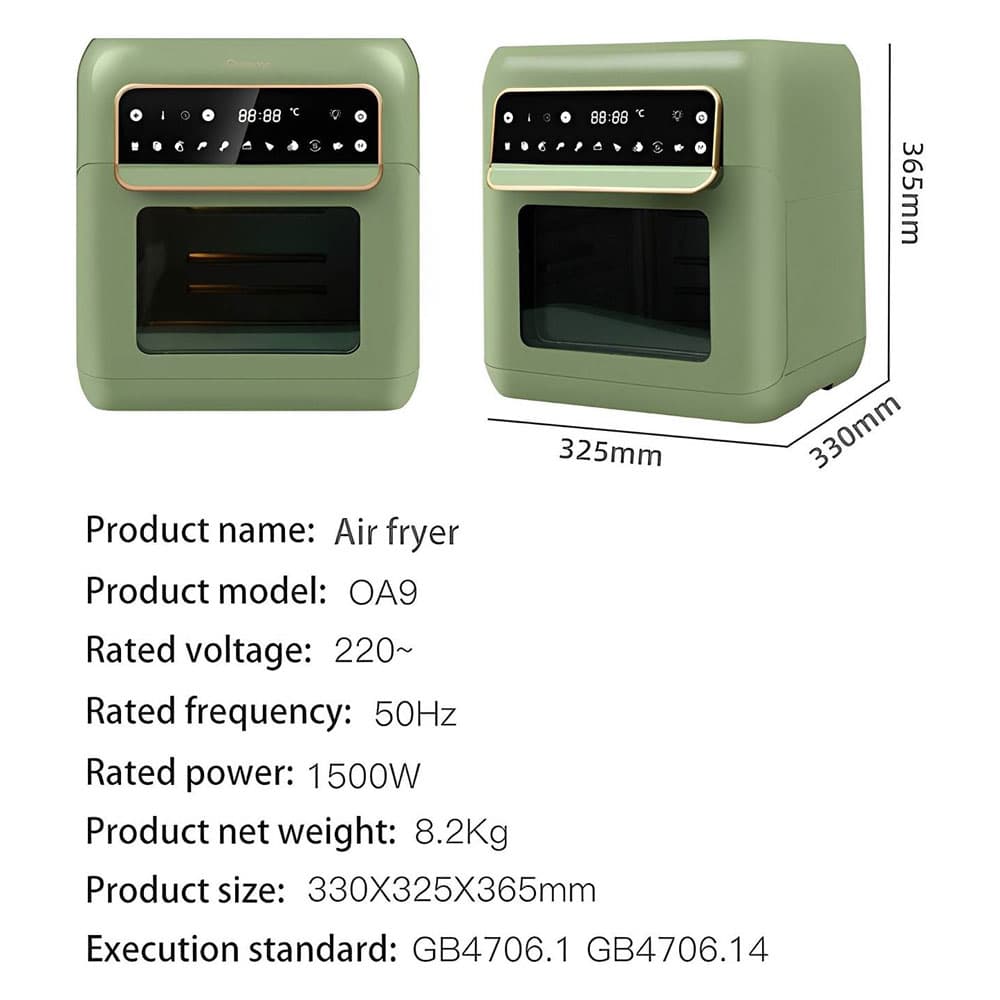 سرخ کن هواپز شیائومی Onemoon OA9 Air Fryer 10L — تصویر ۶
