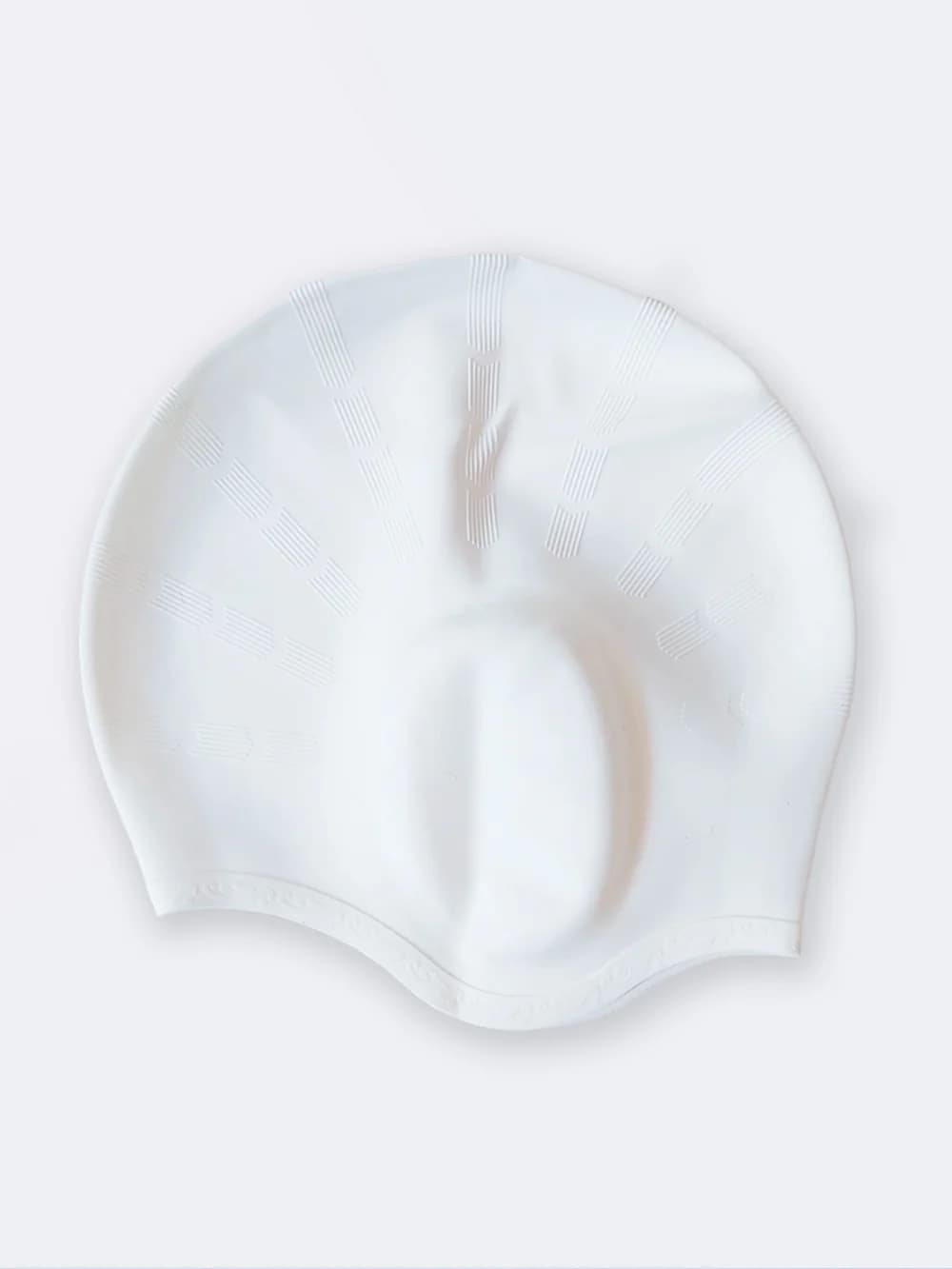 کلاه استخر گوشی دار اسپیدو ( Speedo ) سیلیکونی سفید رنگ — تصویر ۲