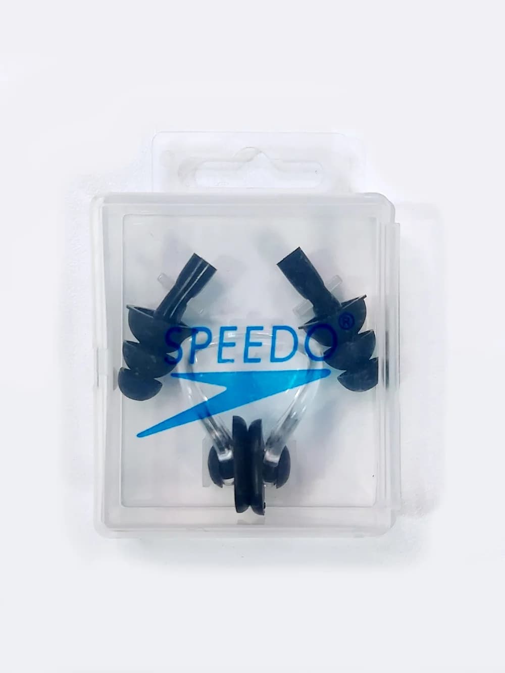 ست گوشگیر و دماغ گیر استخر شنا ژله ای با جنس سیلیکونی اسپیدو ( Speedo ) مشکی — تصویر ۳