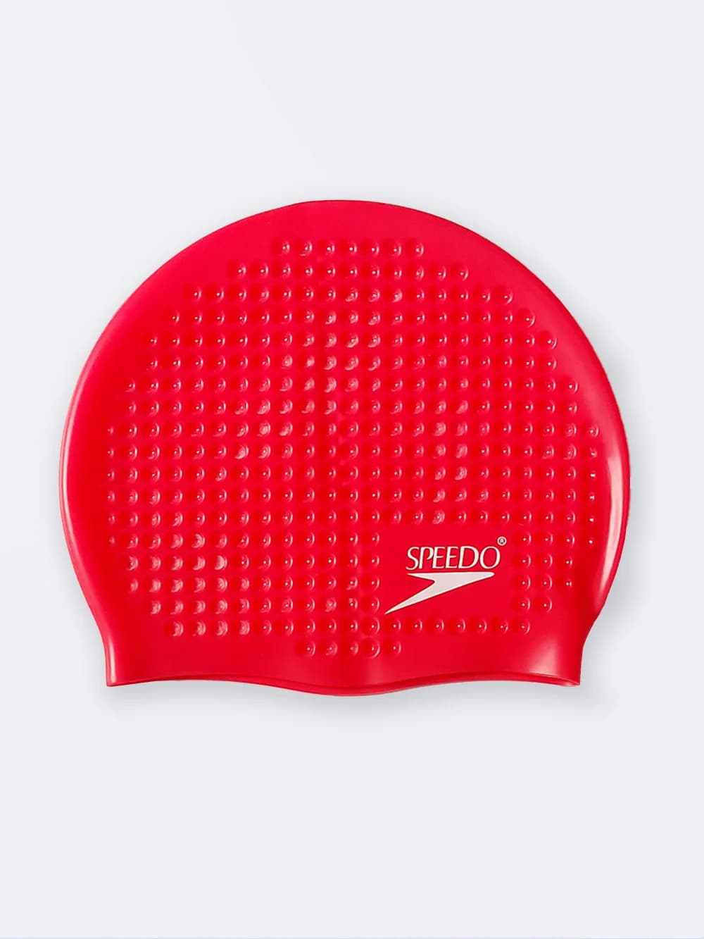 کلاه استخر و شنا زنانه سیلیکونی مارک اسپیدو ( Speedo ) طرح توپی قرمز رنگ — تصویر ۲