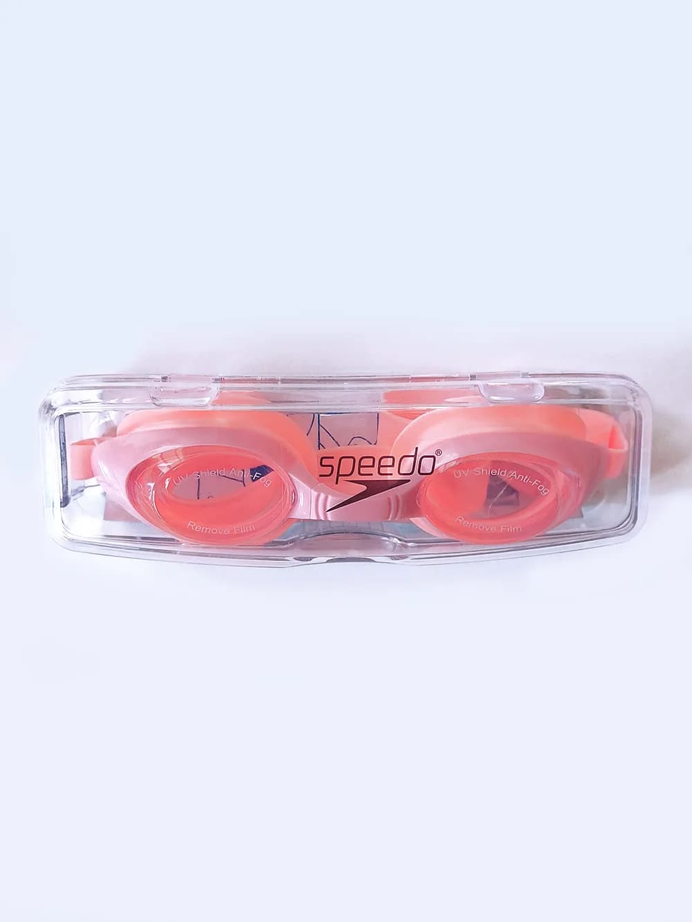عینک شنا دخترانه با ۳ پل بینی اسپیدو ( Speedo ) بچه گانه صورتی گلبهی رنگ — تصویر ۸