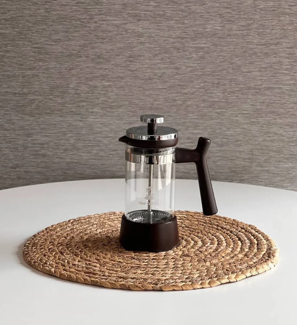 فرنچ پرس 350 میل One Coffee رنگ قهوه ای