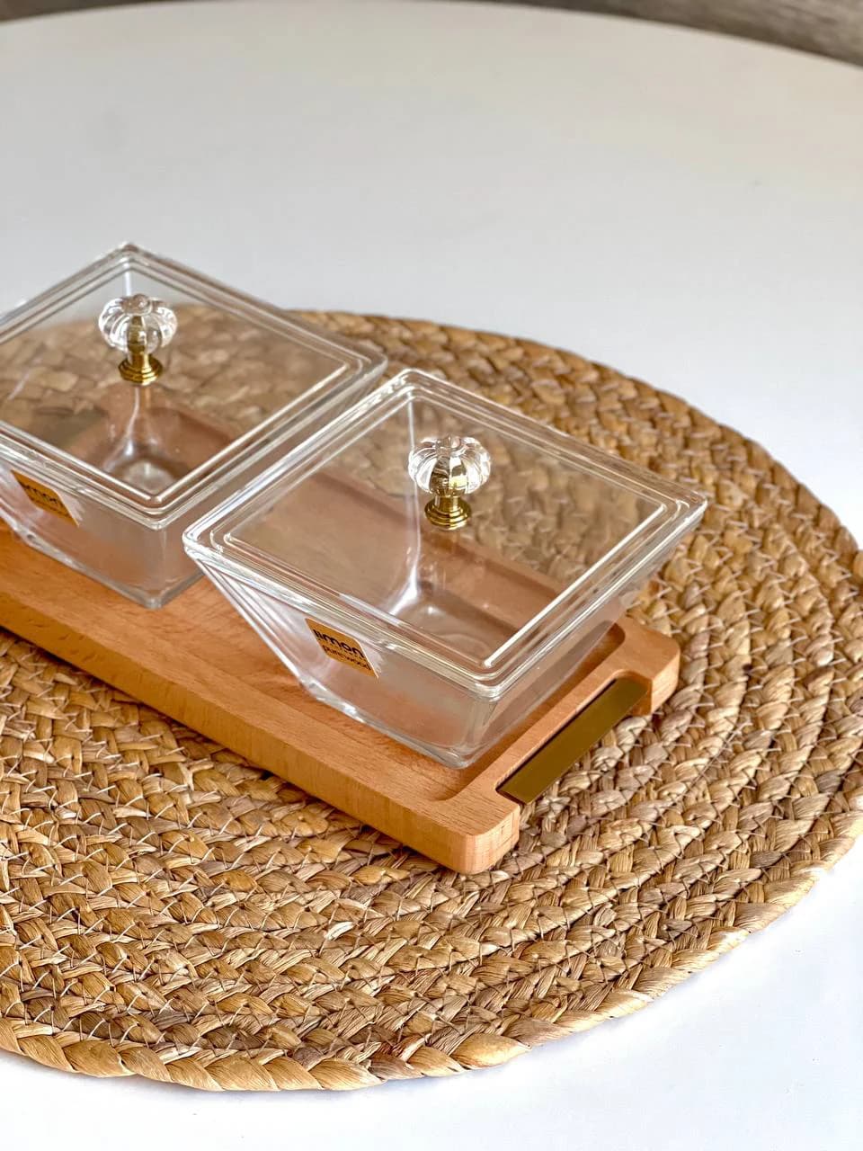 اردور خوری مربع 2 خانه پایه چوبی لیمون کد 2241 — تصویر ۸