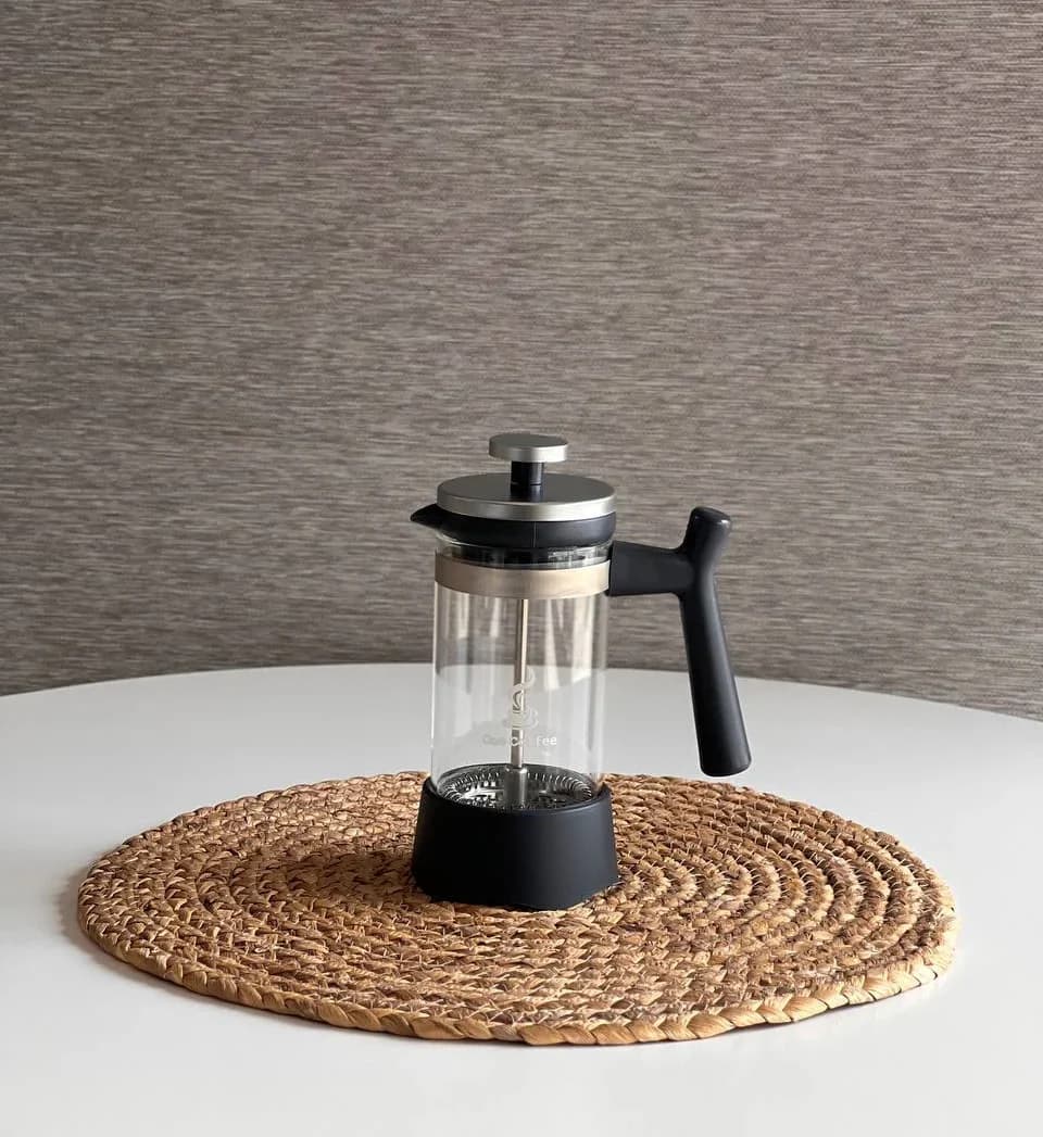 فرنچ پرس 350 میل One Coffee رنگ طوسی پررنگ