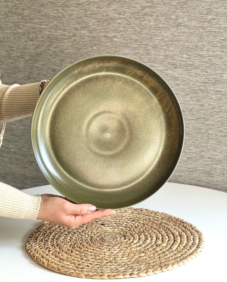 دیس چینی گرد بی وی کی BVK طرح زیتونی Olva