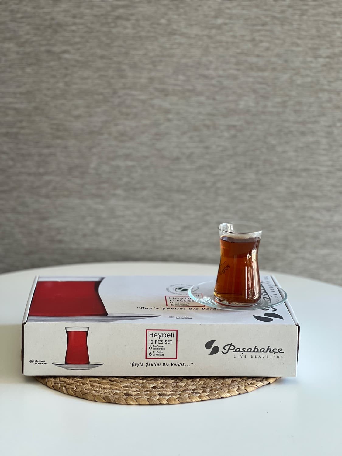 استکان نعلبکی چای خوری پاشاباغچه- مدل هیبلی — تصویر ۴