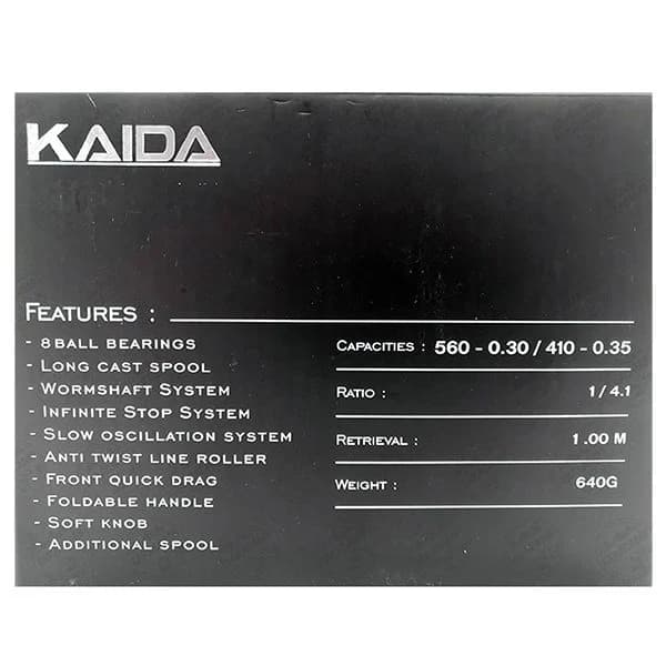 چرخ ماهیگیری KAIDA مدل ADN BLACK-8000 — تصویر ۴