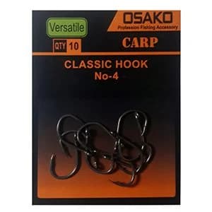 قلاب ماهیگیری OSAKO مدل classic بسته 10 عددی سایز 4 — تصویر ۲