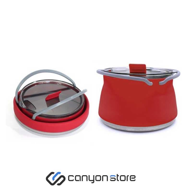 كتری سفری تاشو سيليكونی – Camping Silicone Kettle