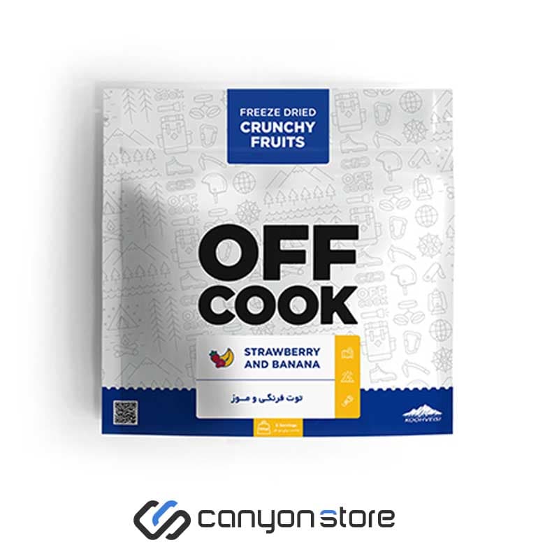 آف کوک غذای خشک انجمادی – کرانچ توت فرنگی و موز – Off Cook Freeze Dried Food