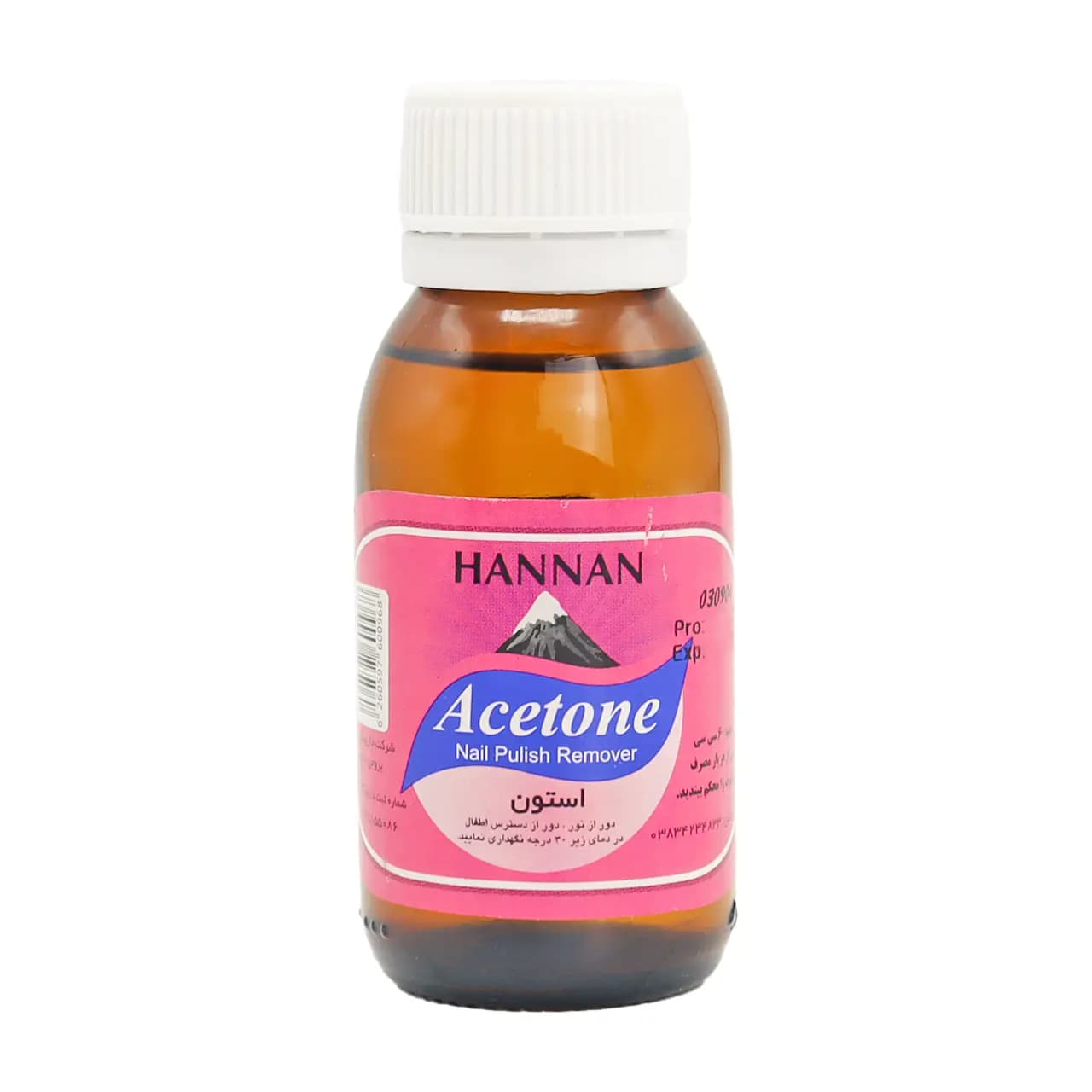 محلول استون حنان 60 سی سی