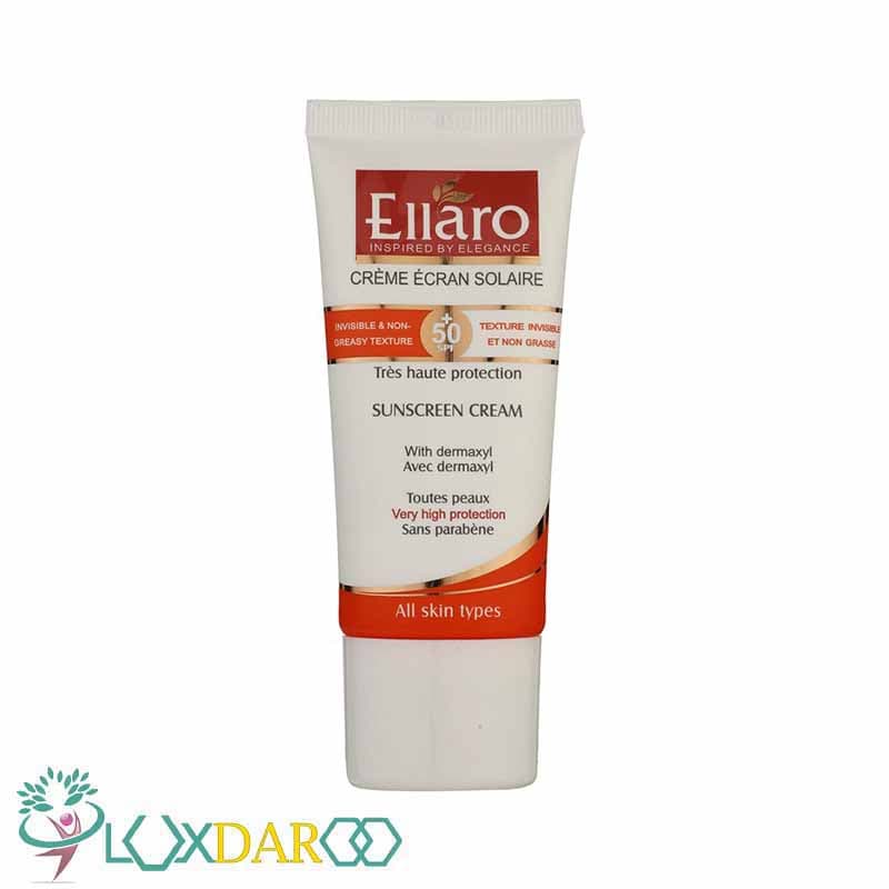 کرم ضد آفتاب بی رنگ الارو SPF50+ انواع پوست — تصویر ۵