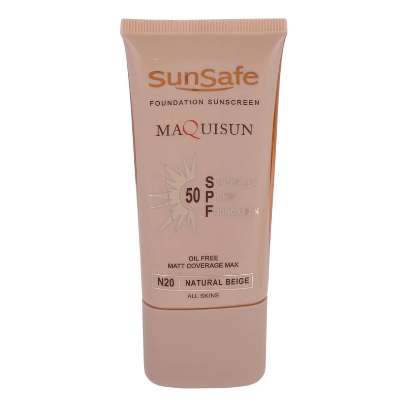 کرم ضد آفتاب کرم‌پودری سان سیف مدل MAQUISUN SPF50 – پوشش مات