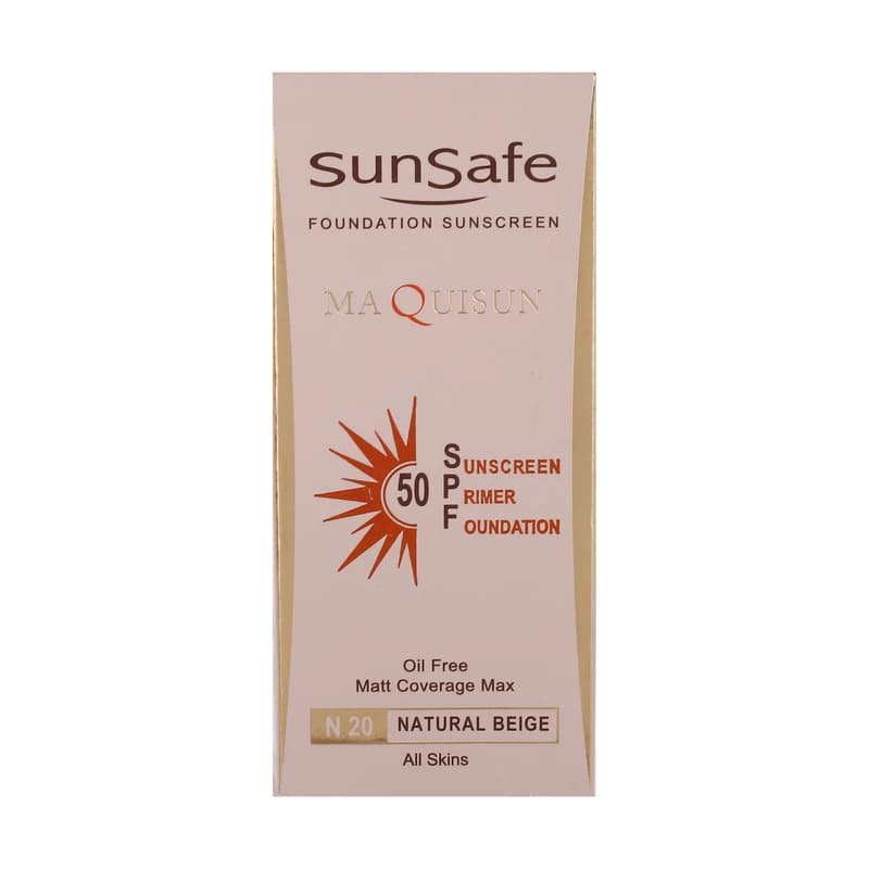 کرم ضد آفتاب کرمپودری سان سیف مدل MAQUISUN SPF50 – پوشش مات — تصویر ۴