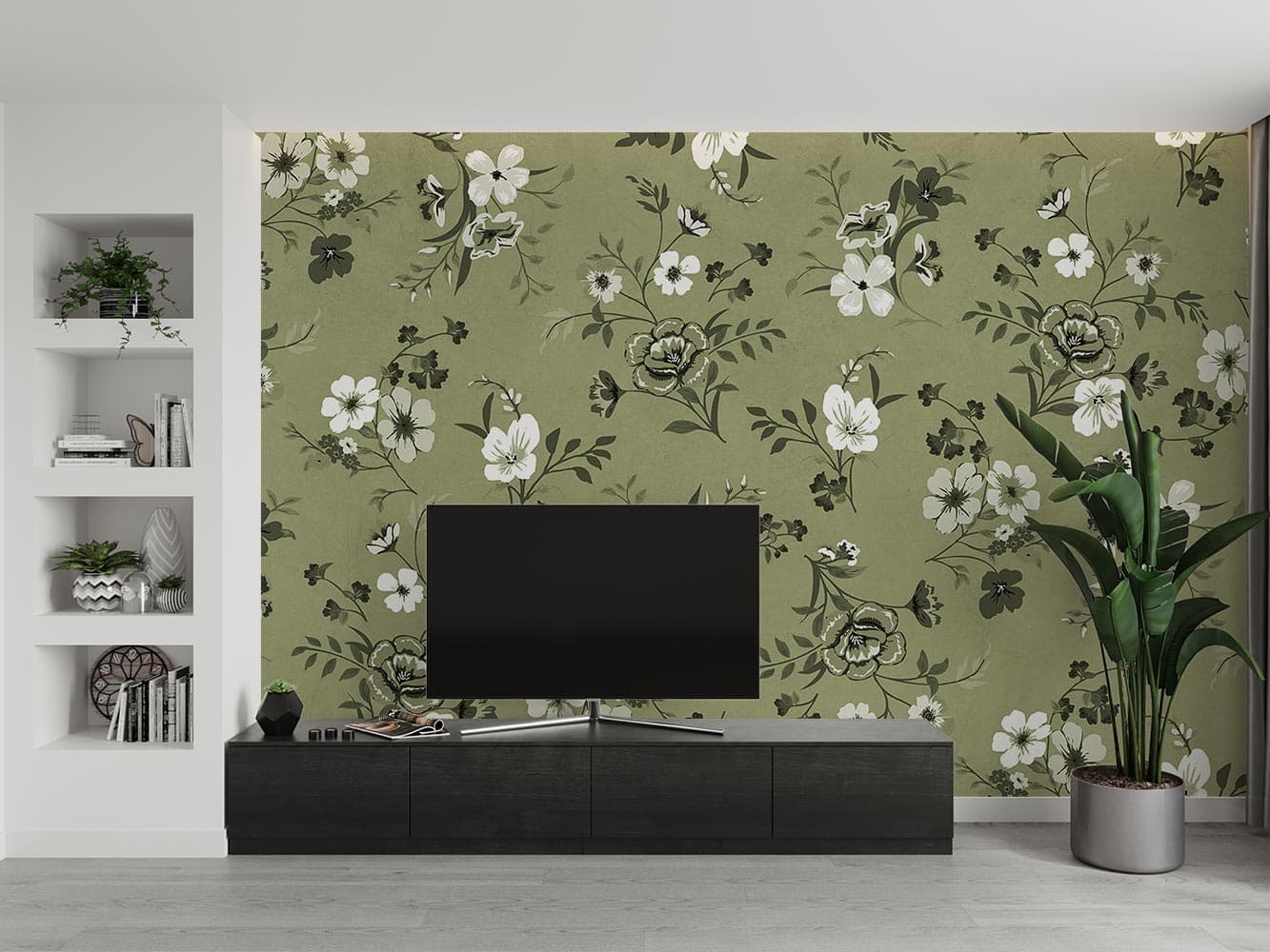 کاغذ دیواری گل گلی W10230000 — تصویر ۳