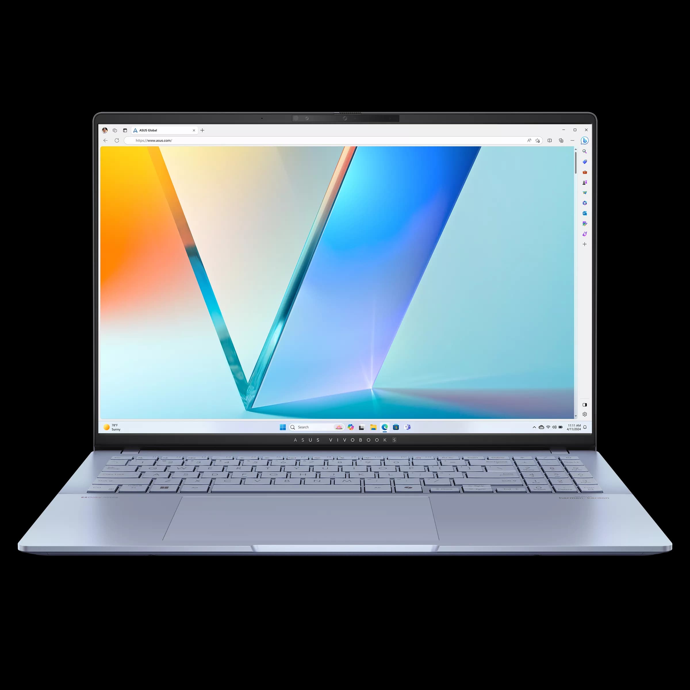 لپ تاپ ایسوس Asus Vivobook S16 S5606CA Core Ultra 7 255H 16GB LPDDR5X 1TB SSD Intel Arc 140T OLED 3K 120Hz