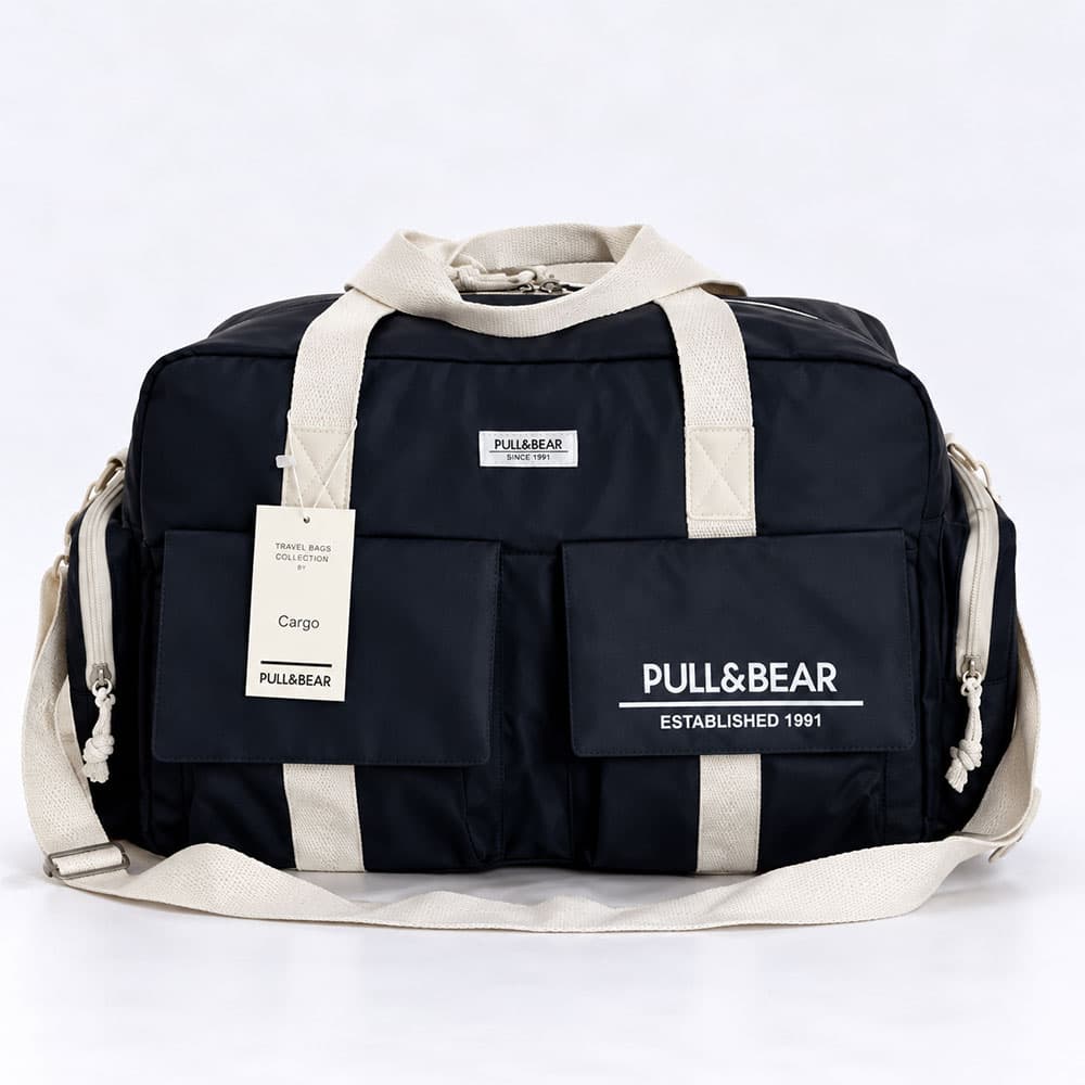 ساک ورزشی پل اند بیر (Pull&Bear) | کتان و ۴ جیب — تصویر ۵