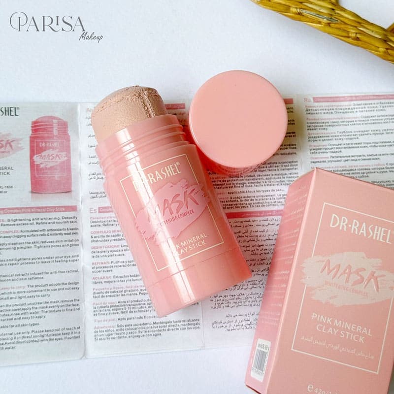 ماسک خاک رس استیکی دکتر راشل مدل شکوفه ای Pink Mineral(42 گرم) — تصویر ۲