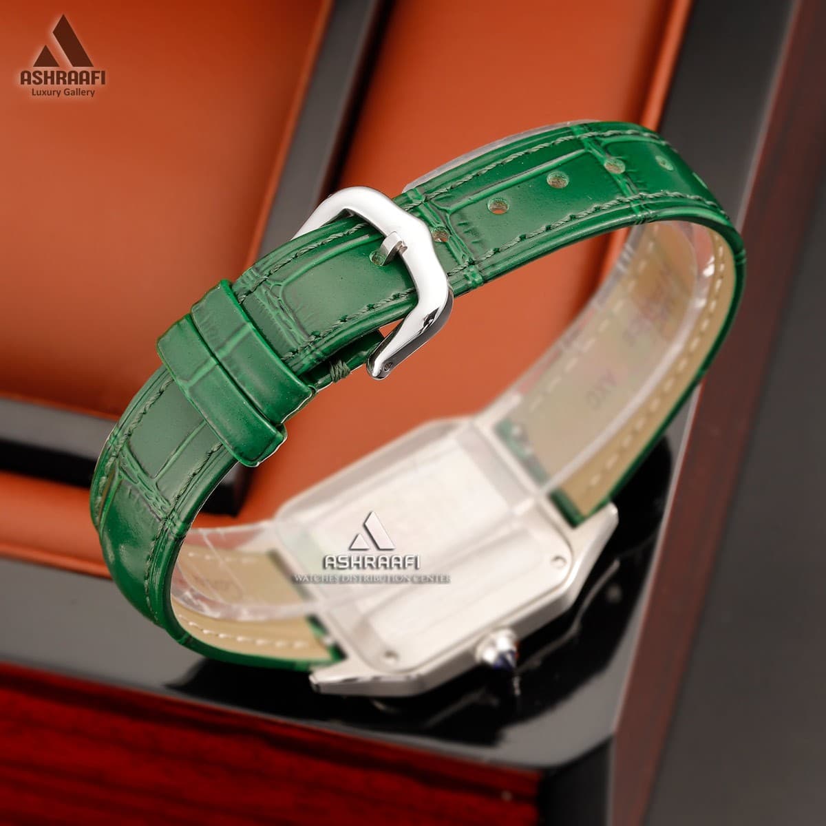 ساعت زنانه کارتیه سبز Cartier Santos-Dumont SSG28 — تصویر ۴