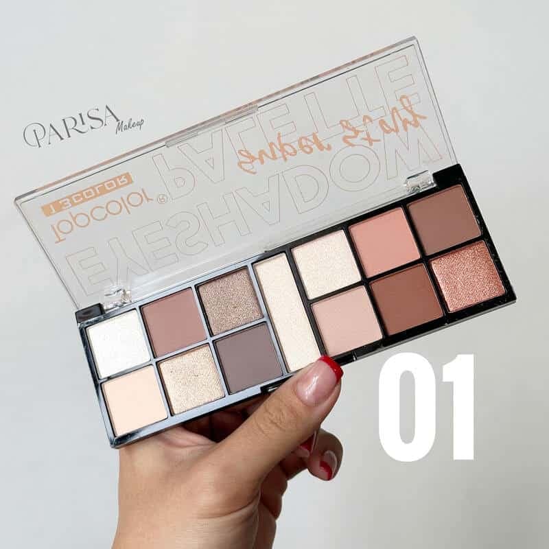 پالت سایه 13 رنگ Topcolor مدل super stay(TC3066) — تصویر ۲