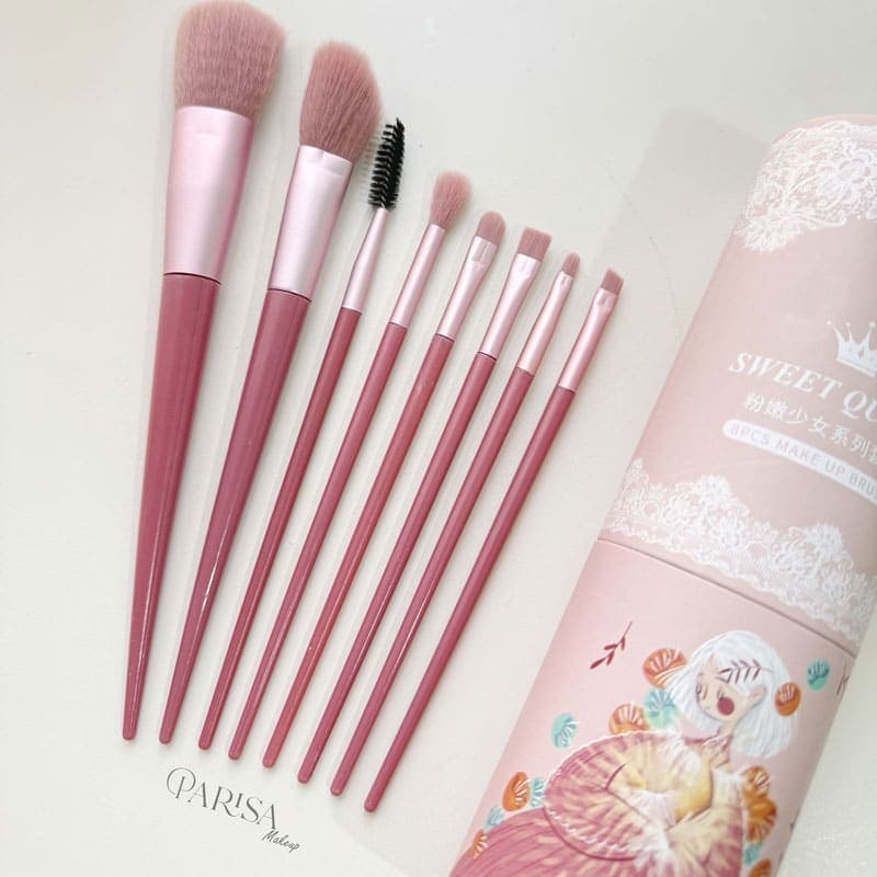 ست براش 8 عددی Sweet Queen مدل استوانه ای — تصویر ۳